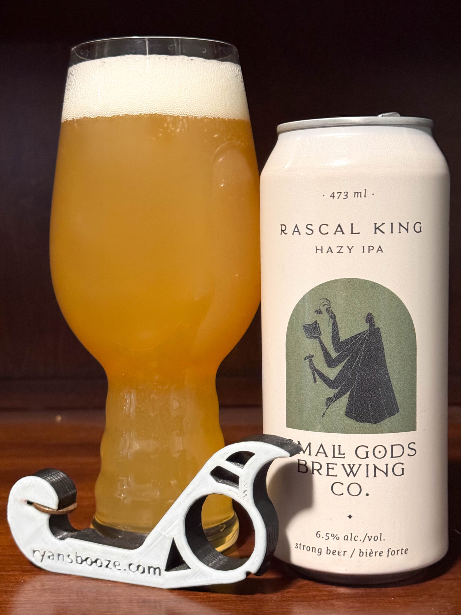 King Raskel Small Gods Brewing Co. Rascal King – American IPA at 6.5% ABV – RyansBooze